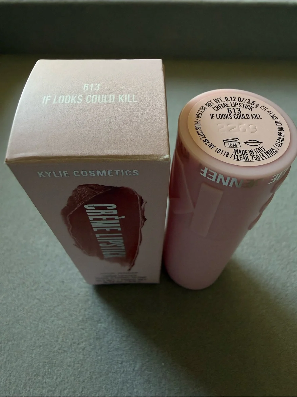 Kylie Jenner Crème Lipstick 613 If Looks Could Kill Nude Brown Women Makeup